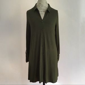 NWT Army Green Long Sleeved Dress